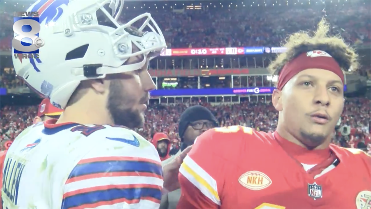 Buffalo Bills QB Josh Allen and Kansas City Chiefs QB Patrick Mahomes